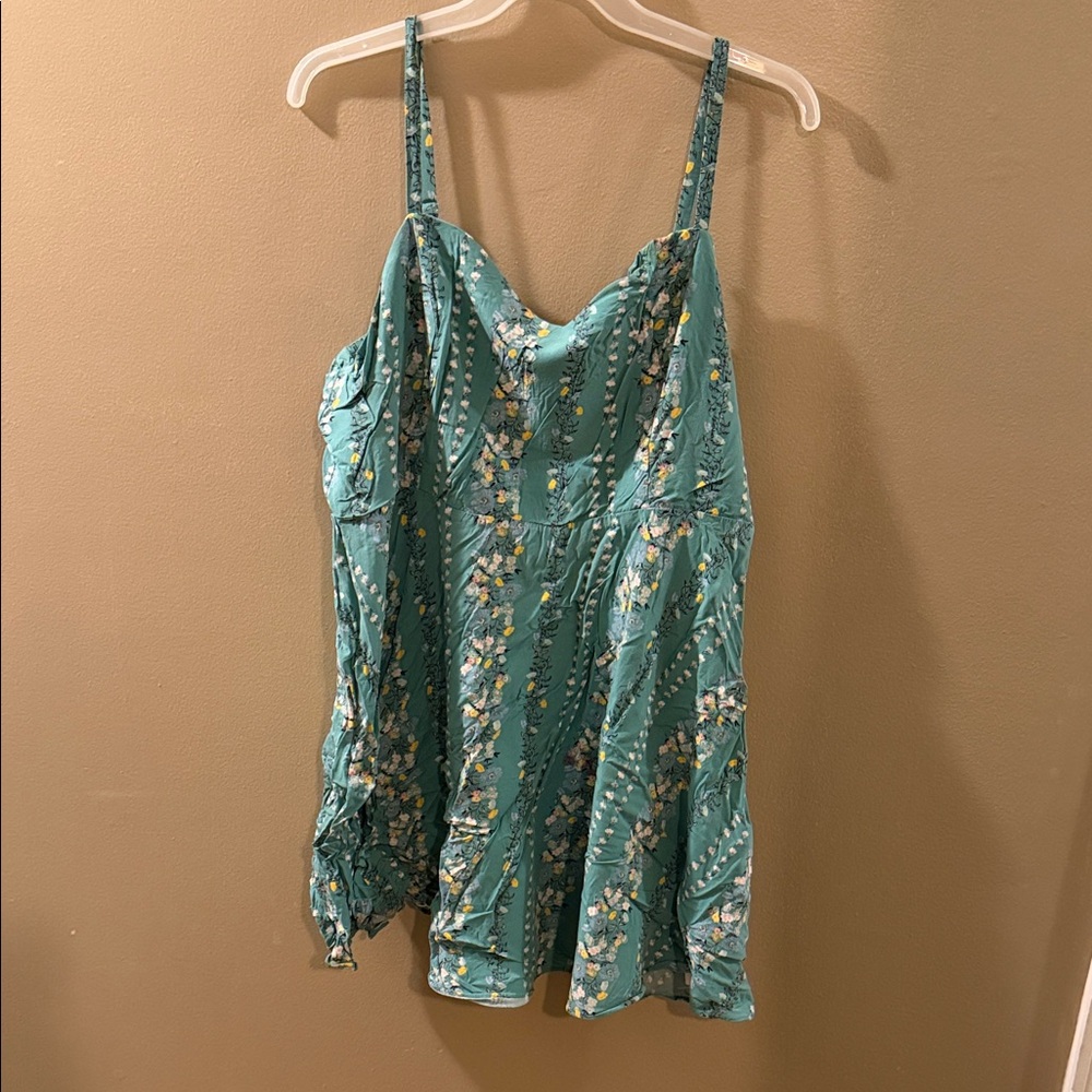 Old Navy Turquoise Floral Camisole